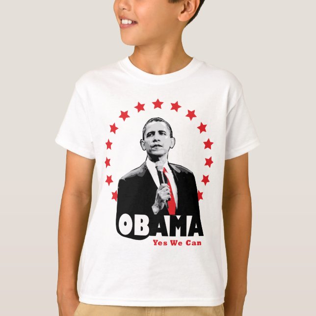 Camiseta Barack Obama - podemos sí (Anverso)