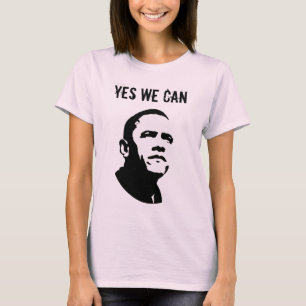 Camiseta Barack Obama PODEMOS SÍ (ambos lados)