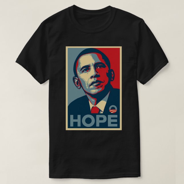 Camiseta Barack Obama Poster de Esperanza (Diseño del anverso)