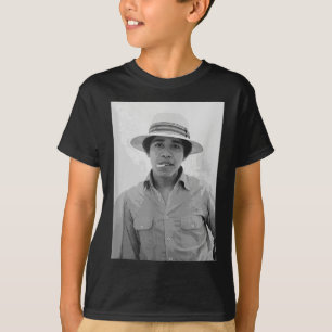Camiseta Barack Obama retro vintage a la juventud fumando O