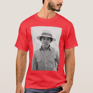 Camiseta Barack Obama Retro Vintage Joven Obama Fumando en