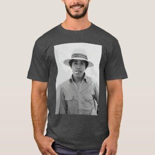 Camiseta Barack Obama Retro Vintage Joven Obama Fumando en 