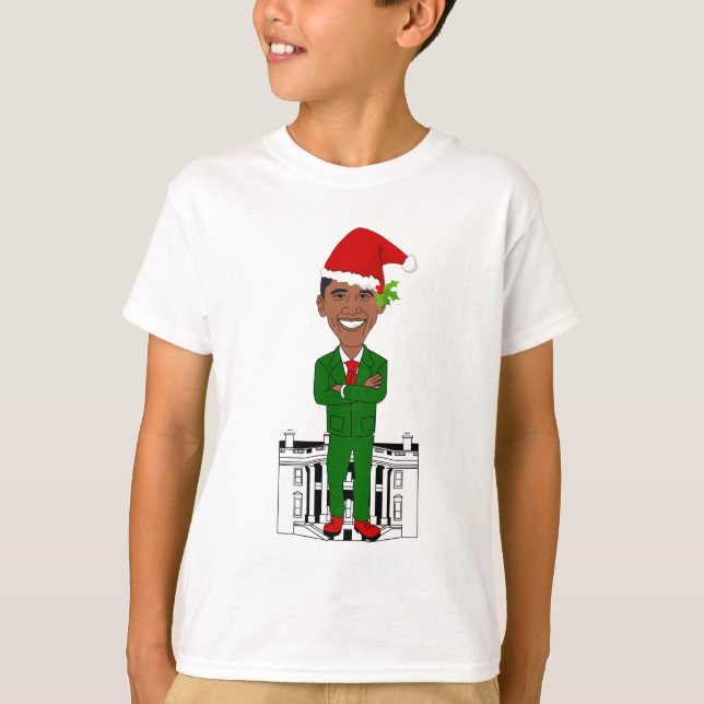 Camiseta barack obama santa claus (Anverso)