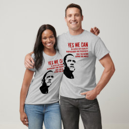 Camiseta Barack Obama: SÍ, PODEMOS...Mangas largas