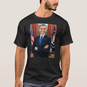Camiseta Barack Obama Signature and Portrait 