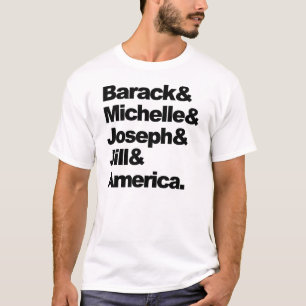 Camiseta Barack y Michelle y José y Jill y América