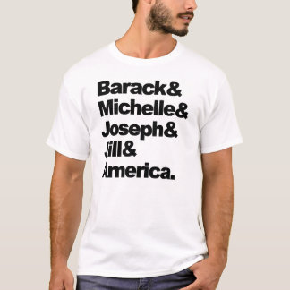 Camiseta Barack y Michelle y José y Jill y América