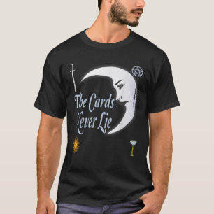 Camiseta Baraja de Lector de Cartas de Tarot Luna Sol Varit
