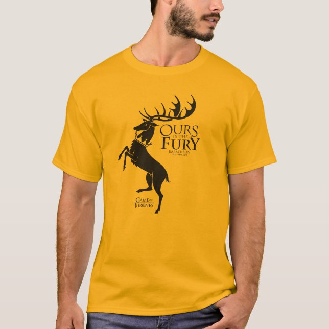 Camiseta Baratheon Sigil - la nuestra es la furia (Anverso)