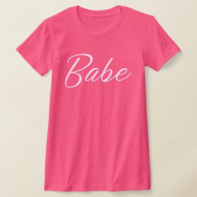 Camiseta BARB Doll rosa caliente tema novia Babe Bacheloret (Distribución)