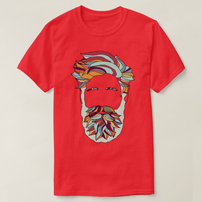 Camiseta Barba arcoiris 3 (Diseño del anverso)