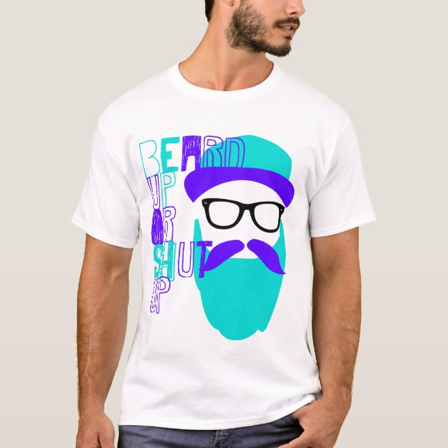 Camiseta barba ascendente o cerrada (Anverso)