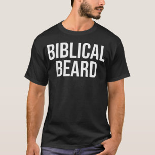 Camiseta Barba Bíblica Divertida Hombres Cristianos Barba P