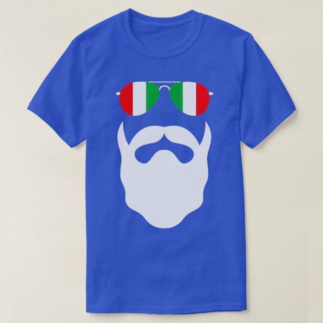 Camiseta Barba completa Italia para barbas y barbas 2 (Diseño del anverso)
