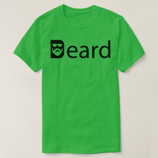 Camiseta Barba con barba 1 (Diseño del anverso)