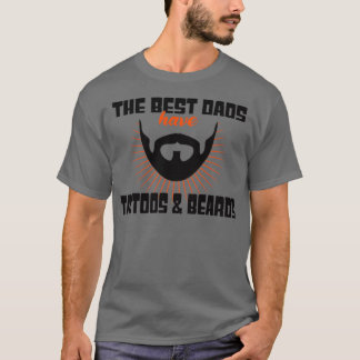 Camiseta barba de barba de barba de padre