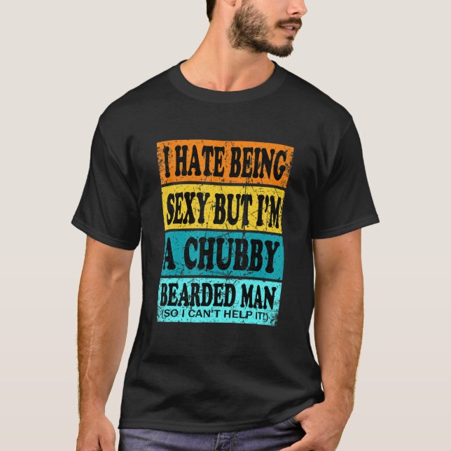 Camiseta Barba De Caballo Chubby Para Hombres (Anverso)
