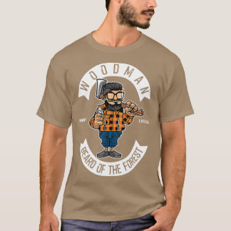 Camiseta Barba De Carne De Madera Del Aleitador Forestal