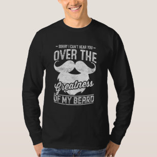 Camiseta Barba de Hombre Lo Siento No Puedo Escucharte Sobr