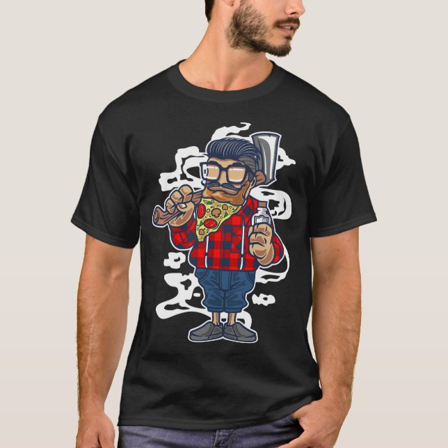Camiseta Barba de pizza (Anverso)