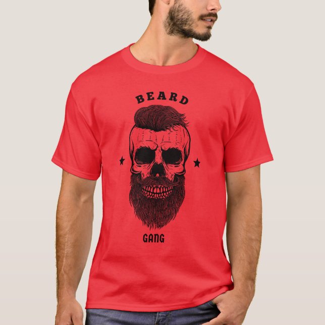 Camiseta Barba ÉPICA - Diseño de pandillas de barba (Anverso)