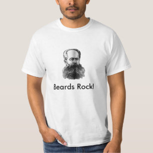 Camiseta ¡Barba espesa del vintage, roca de las barbas!