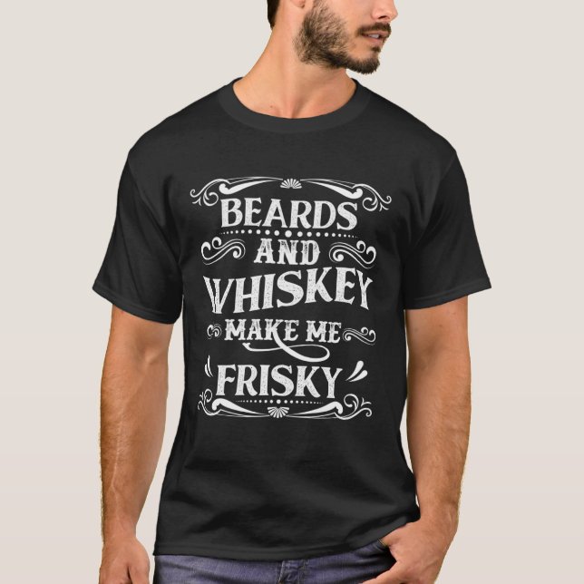 Camiseta Barba Hacerme Frisky Barba Perezoso Hombres Graph (Anverso)
