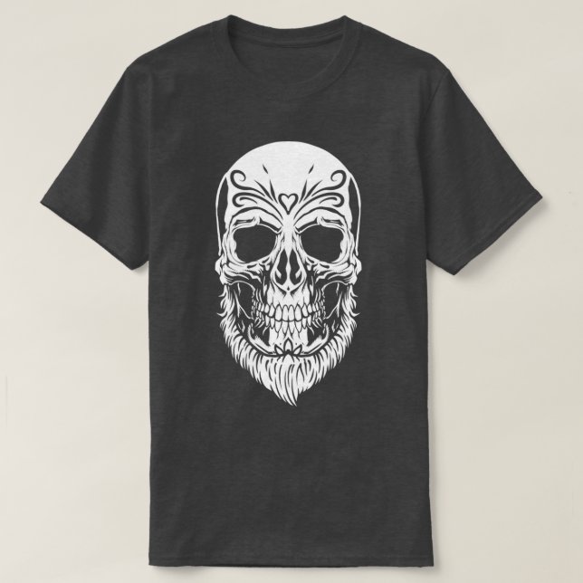 Camiseta Barba Hipster Hombres Barba Completa Barba Barba B (Diseño del anverso)
