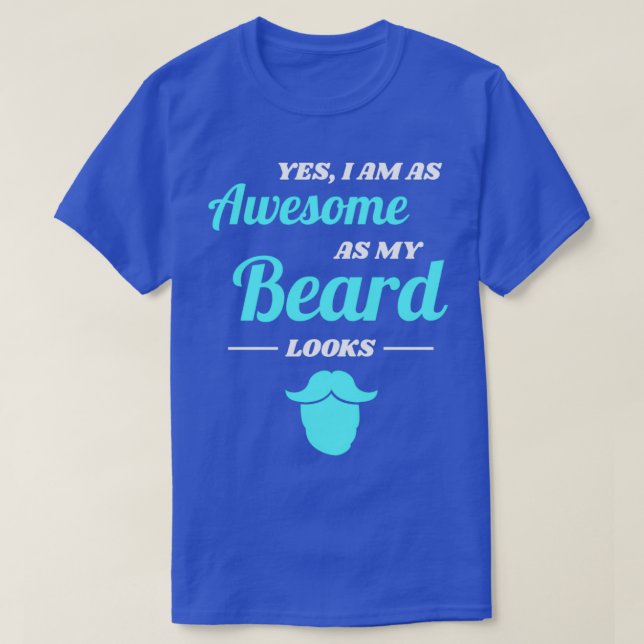Camiseta Barba Mustache Full Hombres Regalo Classic TShirt (Diseño del anverso)