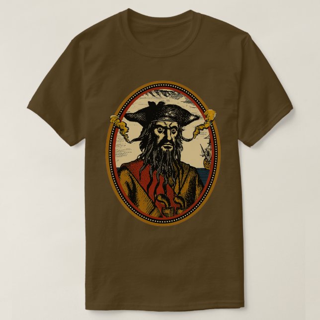 Camiseta Barba negra 1 (Diseño del anverso)