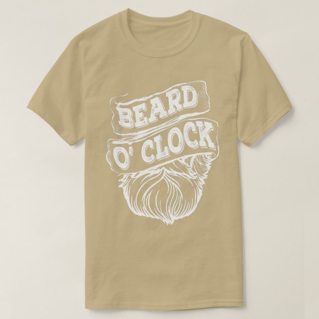 Camiseta Barba O Barba De Reloj Hipster Barba Hombres Barba (Diseño del anverso)