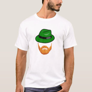 Camiseta Barba oída roja y Fedora verde