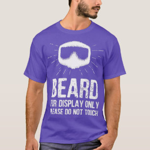 Camiseta barba, por favor, no toque