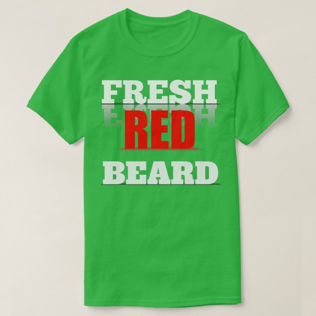 Camiseta Barba roja fresca (Diseño del anverso)