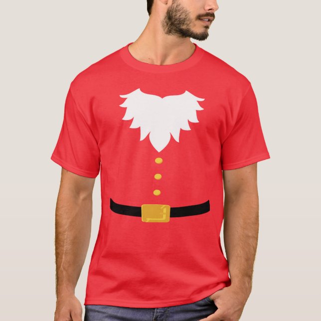 Camiseta Barba y correa de Papá Noel (Anverso)