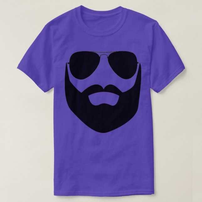 Camiseta Barba y gafas de sol (Diseño del anverso)