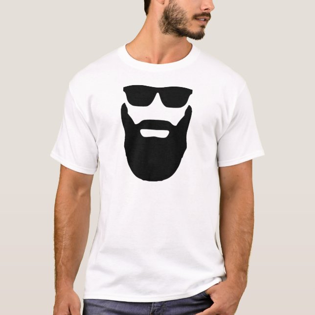 Camiseta Barba y gafas de sol (Anverso)