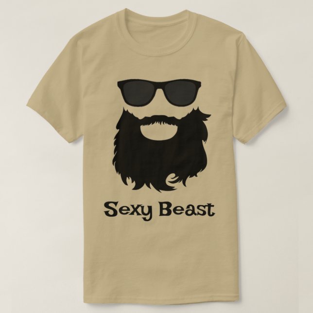 Camiseta barba y gafas de sol de QuotSexy Beastquot para ba (Diseño del anverso)
