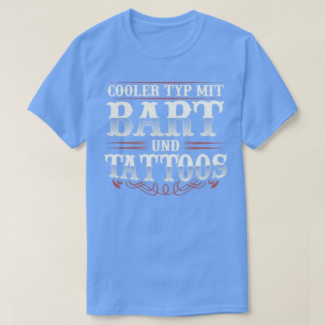 Camiseta Barba Y Tattoos Lover Gift (Diseño del anverso)