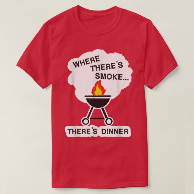 Camiseta Barbacoa BBQ Grilling Cocinar El Día De Los Padres (Diseño del anverso)