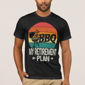 Camiseta Barbacoa BBQ Retirement Funny Retirement Grill