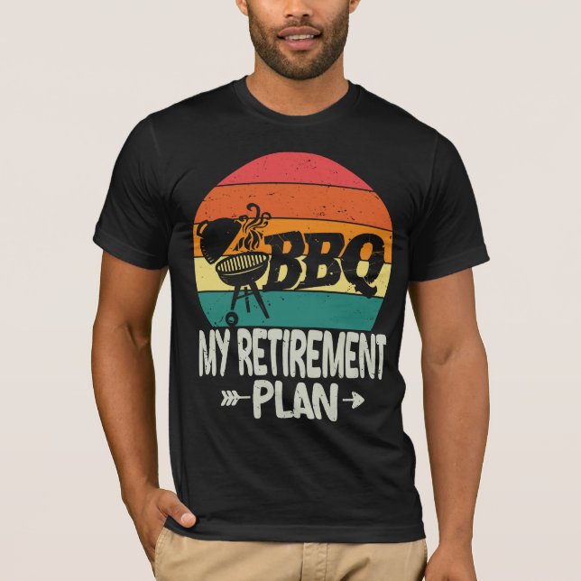 Camiseta Barbacoa BBQ Retirement Funny Retirement Grill (Anverso)