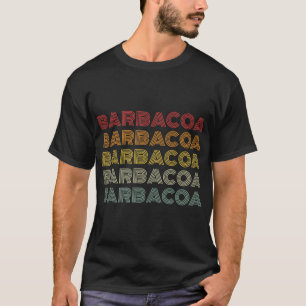 Camiseta Barbacoa Cocina Mexicana BBQ Foodie Estilo Retro B