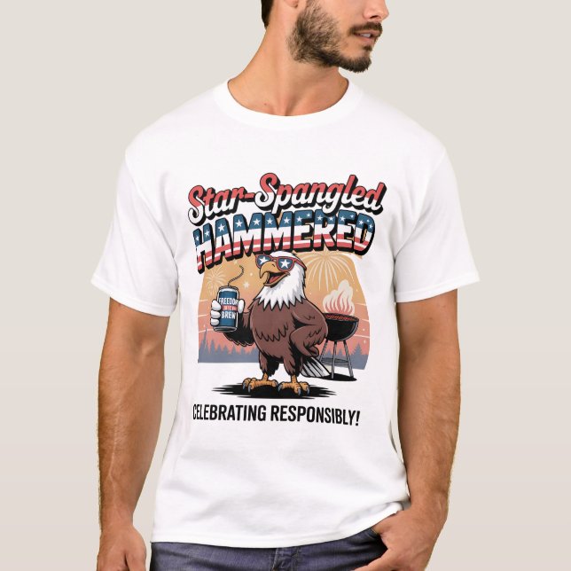 Camiseta barbacoa de águila marimentada (Anverso)