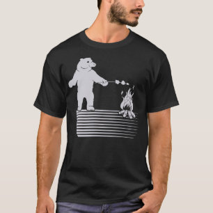 Camiseta Barbacoa de parrillada de oso salvaje Camping Prem