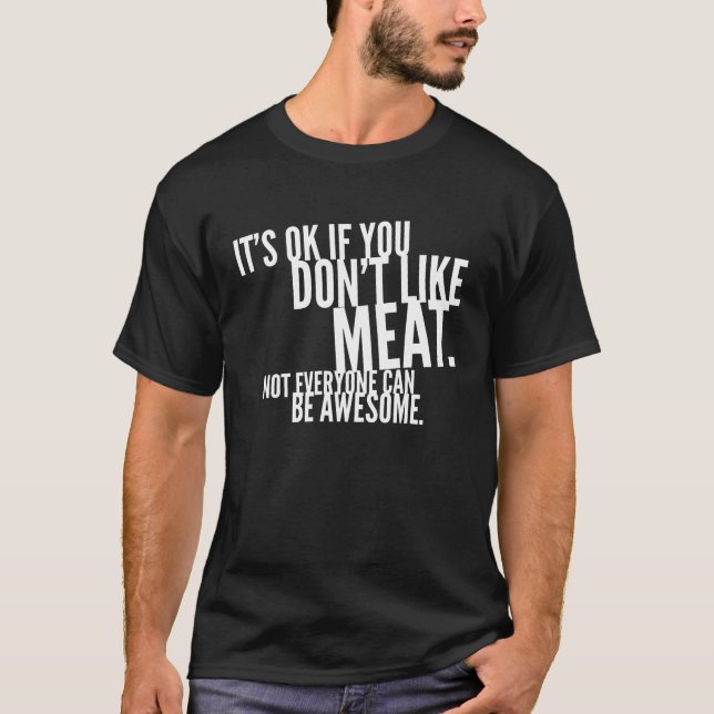 Camiseta Barbacoa del ventilador de la carne del carnicero (Anverso)