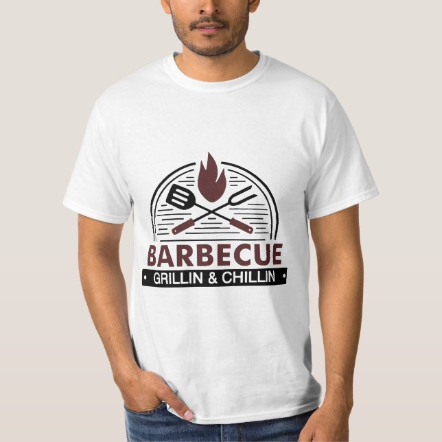 Camiseta Barbacoa "Grillín y chilín" (Anverso)