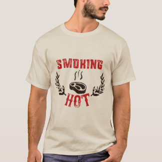 Camiseta barbacoa, humo y parrilladas - Fumar caliente