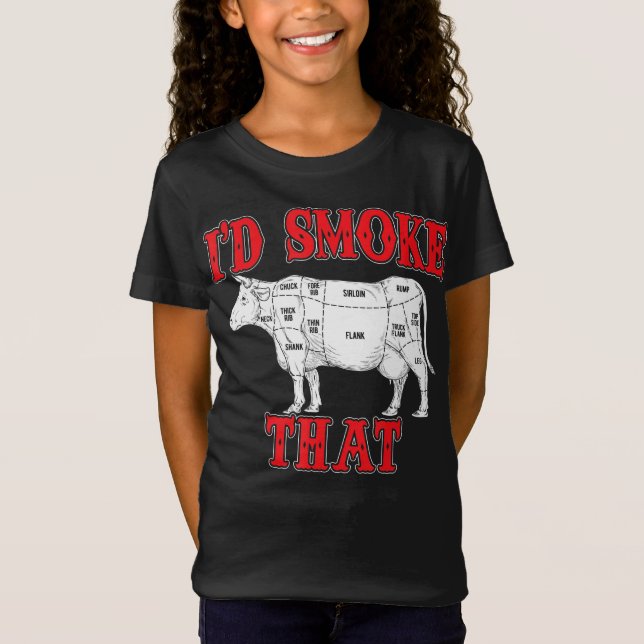 Camiseta Barbacoa |Id Fumar Esa Bola De Vaca I Grill Master (Anverso)