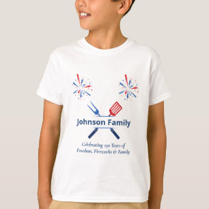 Camiseta Barbacoa Patriótica del 4 de Julio, Celebración de